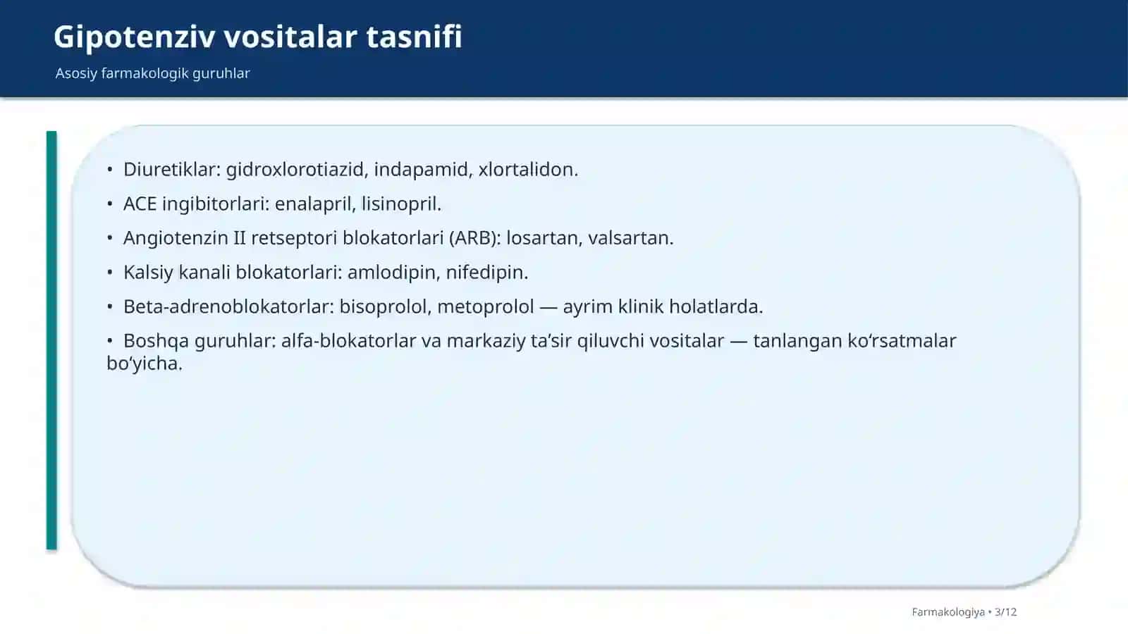GIPOTENZIV VOSITALAR 3