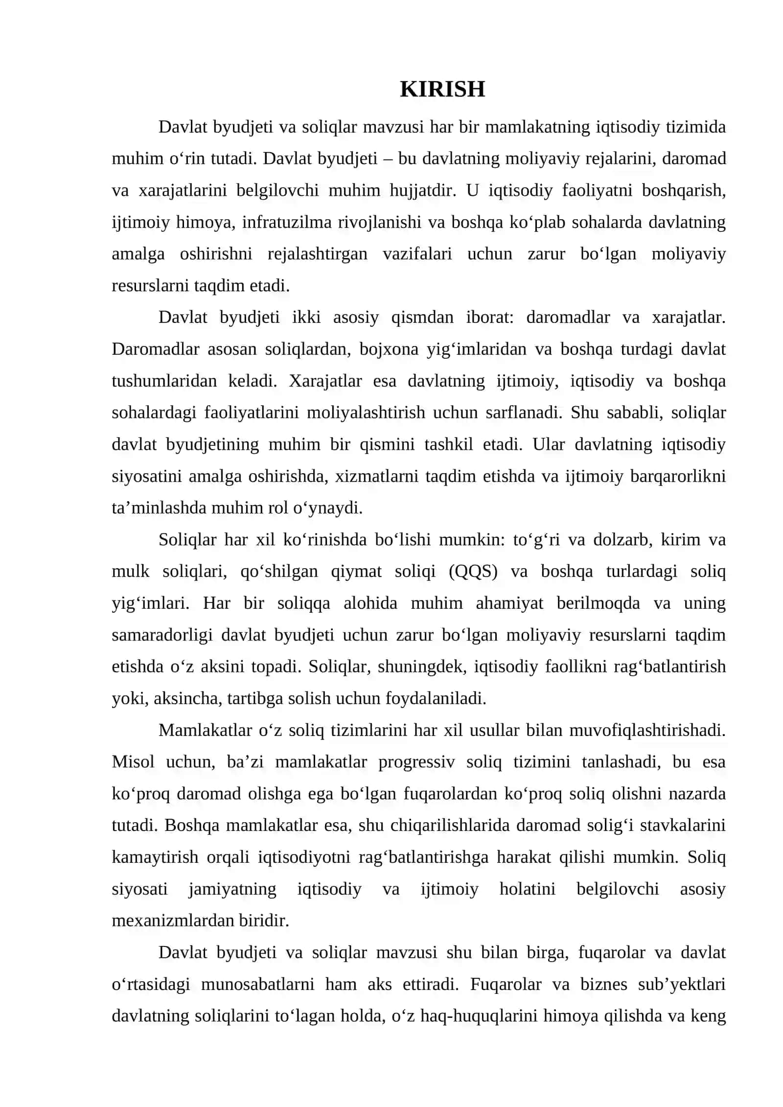 DAVLAT BYUDJETI. SOLIQLAR 3