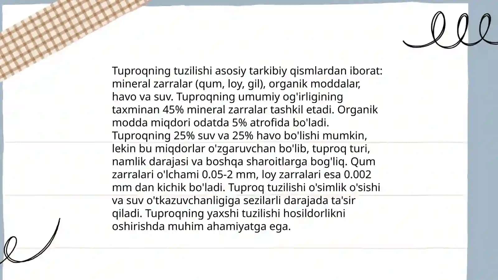 Tuproq va uning tabiiy xususiyati 3