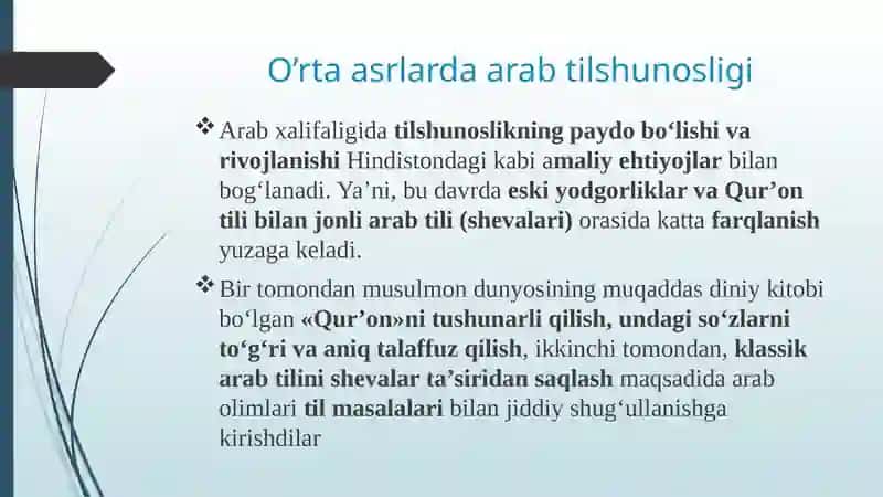 O'rta asrlar tilshunosligi 3