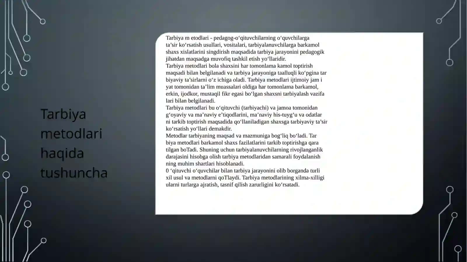 Tarbiyaning umumiy metodlari 3