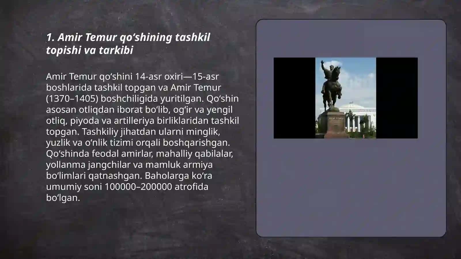 Amir Temur qoʻshini 3