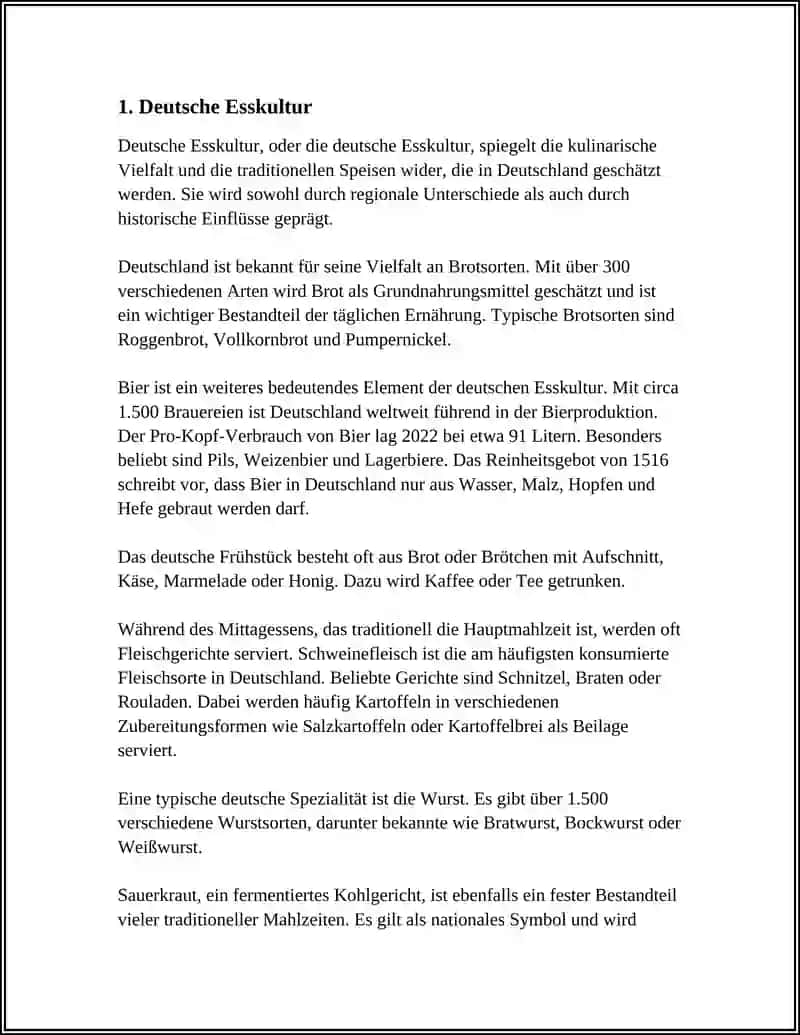 Deutsche Esskultur 3