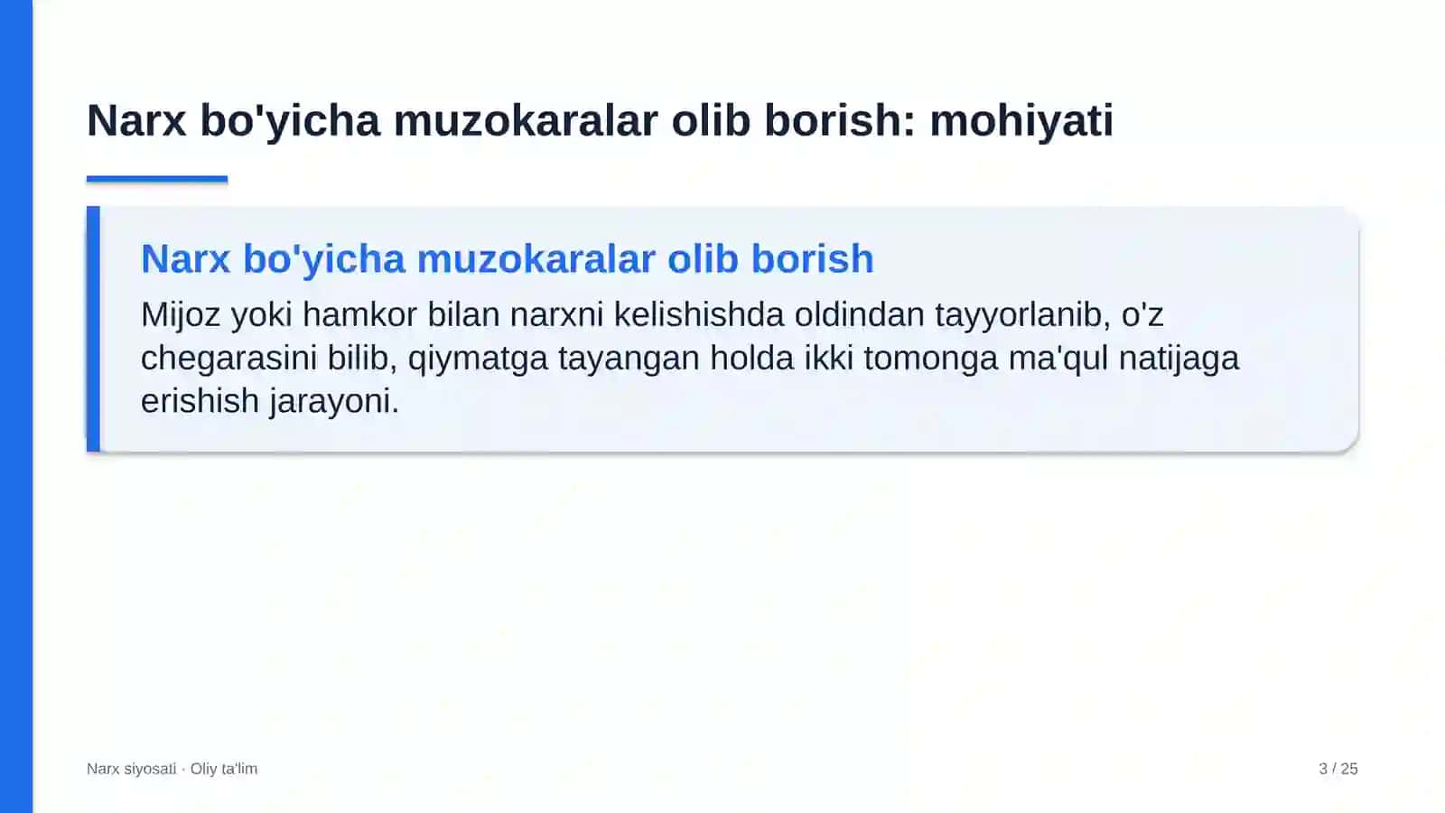 Agroklasterlarda narx bo'yicha muzokaralar olib borish 3