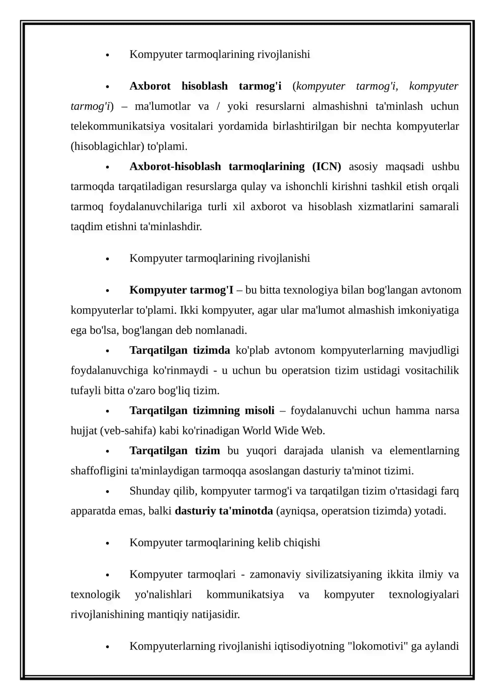 Kompyuter tarmoqlarining rivojlanishi 3