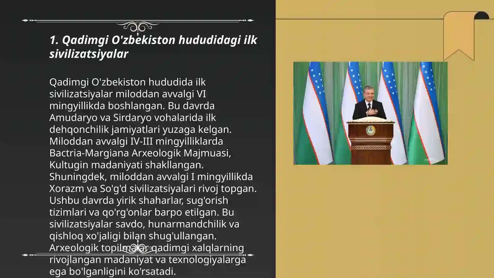 O'zbekistonning rivojlanish tarixi 3