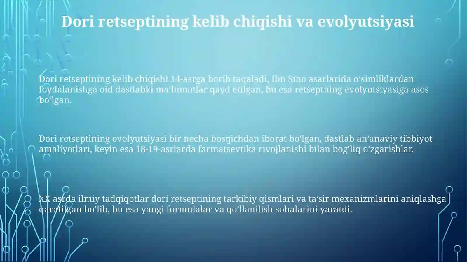 Dori retsept tarixi 3