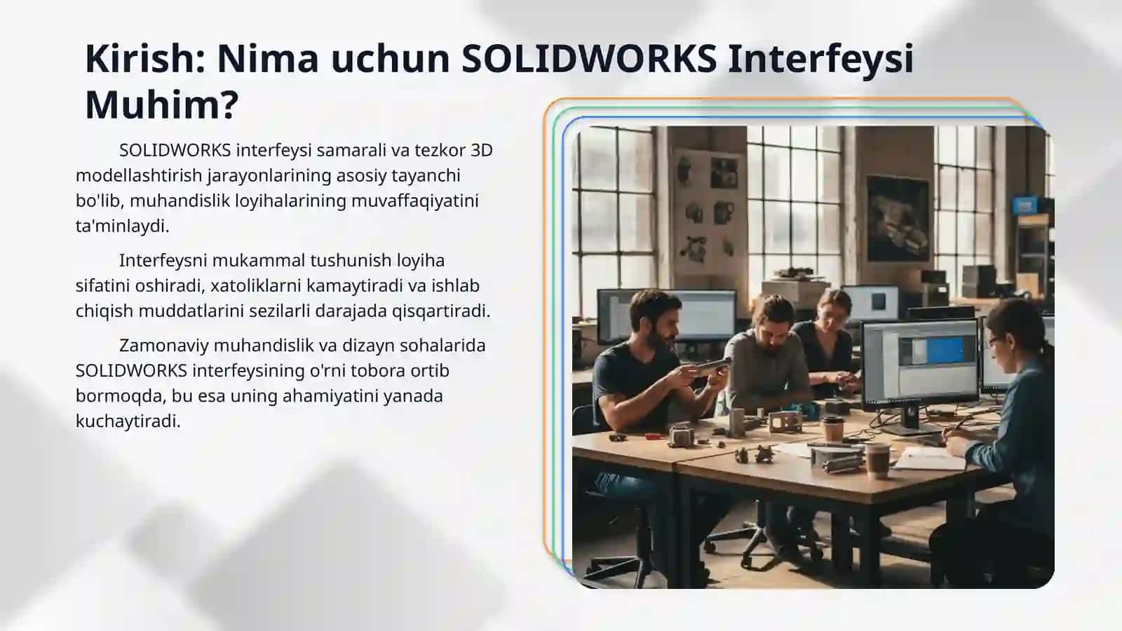 SOLIDWORKS interfeysi 3