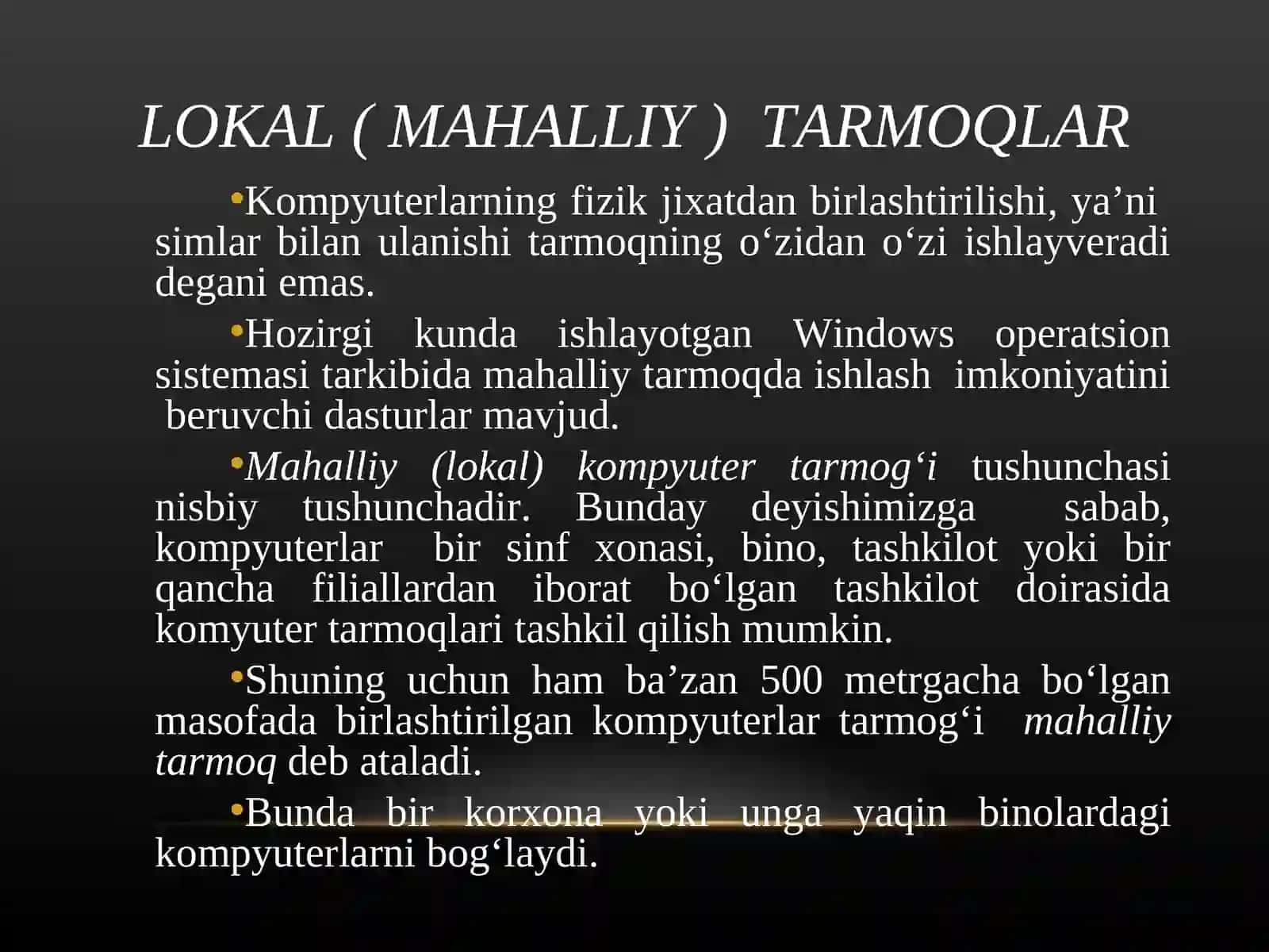 KOMPYUTER TARMOQLARI QURILMALARI 3