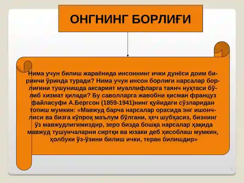 Инсон борлиғи 3
