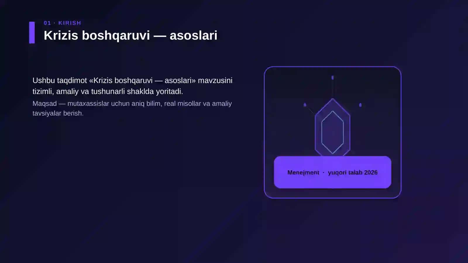 Krizis boshqaruvi — asoslari 3