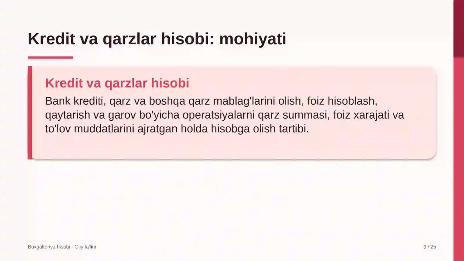 Qog'oz sanoatida kredit va qarzlar hisobi 3