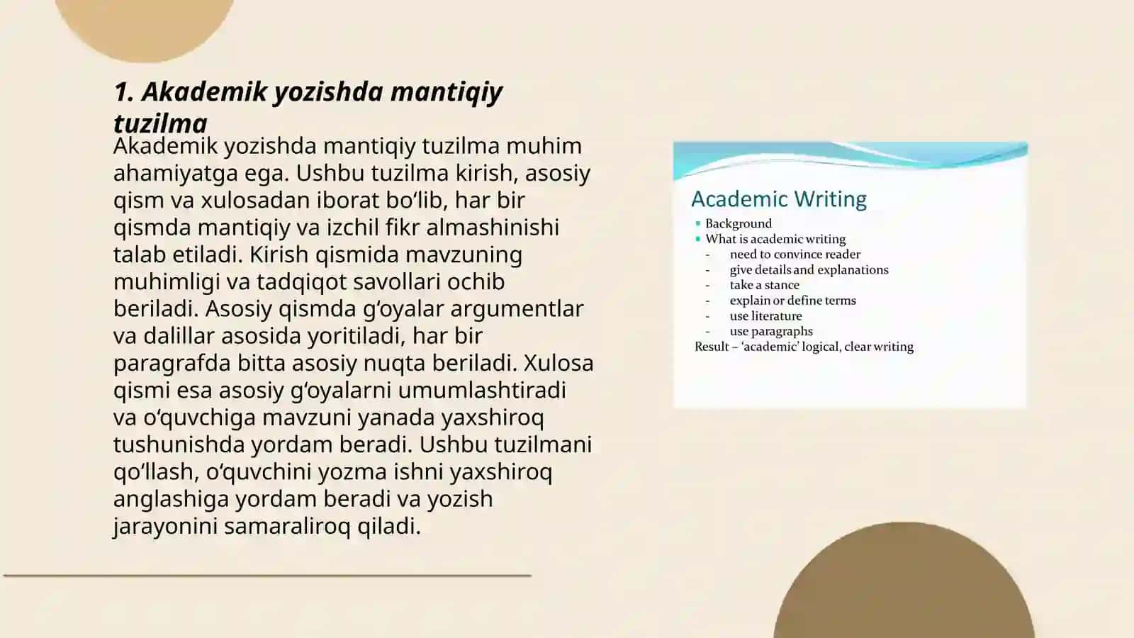 Akademik yozish va samarali amalga oshirish omillari 3