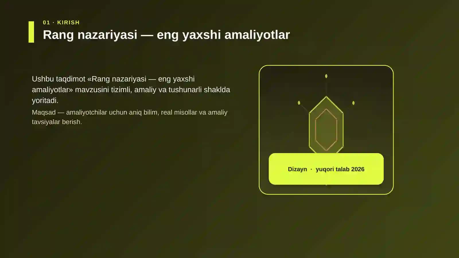 Rang nazariyasi — eng yaxshi amaliyotlar 3