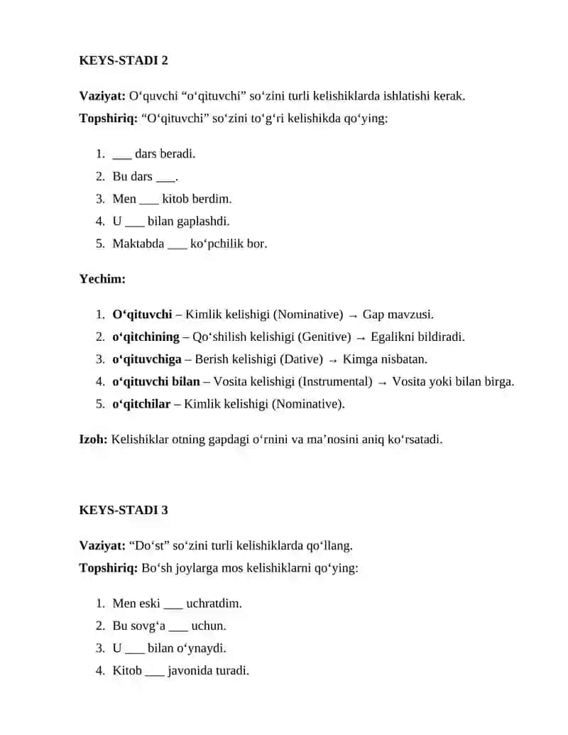 Otning Grammatik Kategoriyalari 3