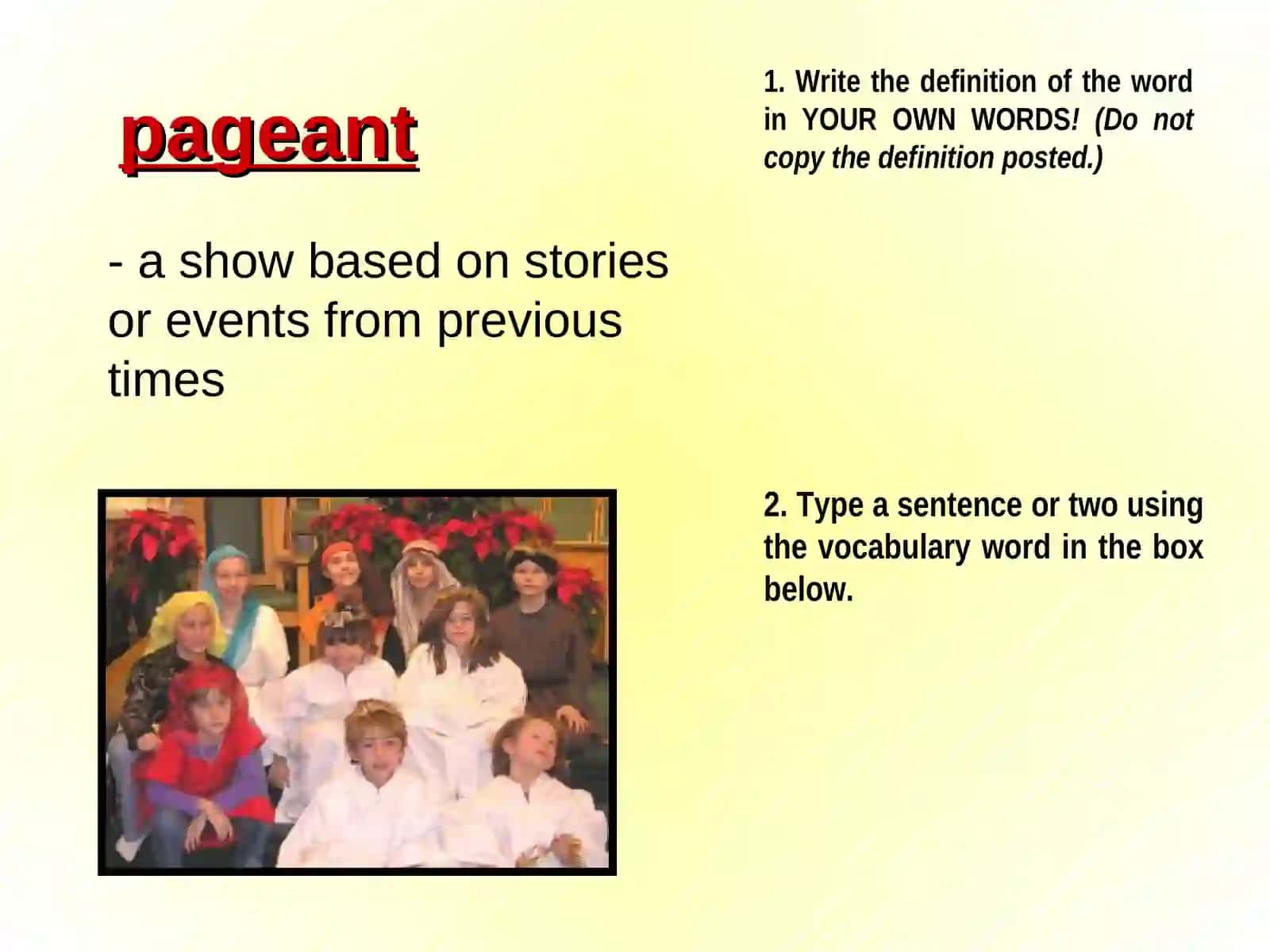 "My Name is Maria Isabel" Interactive Vocabulary PowerPoint 3