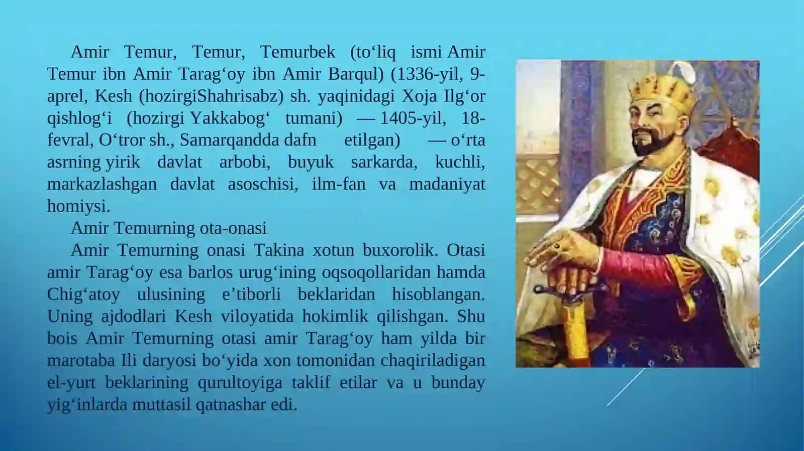 Amir Temur hayoti 3