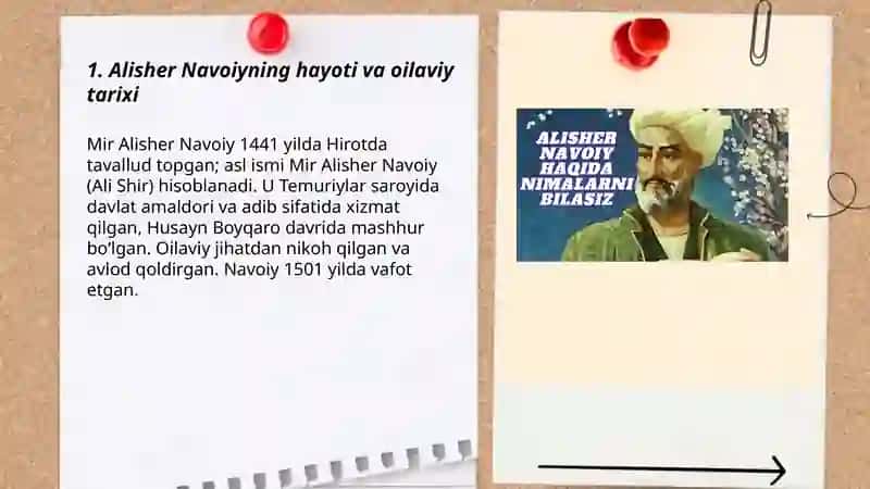Alisher Navoiy haqida 3