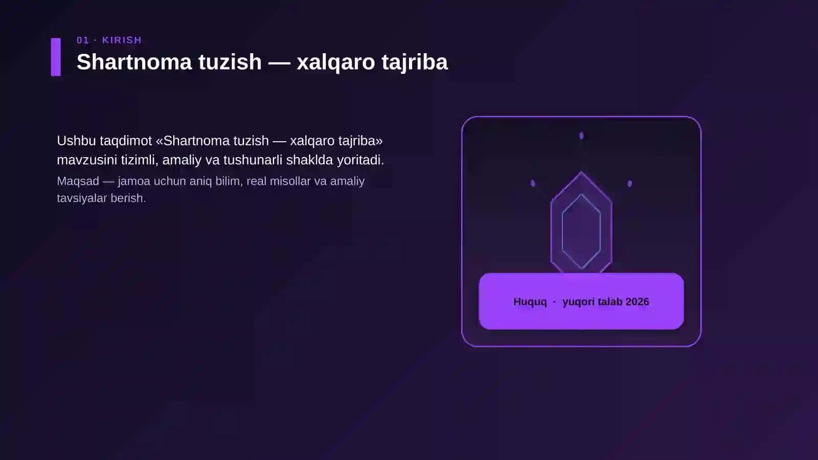 Shartnoma tuzish — xalqaro tajriba 3