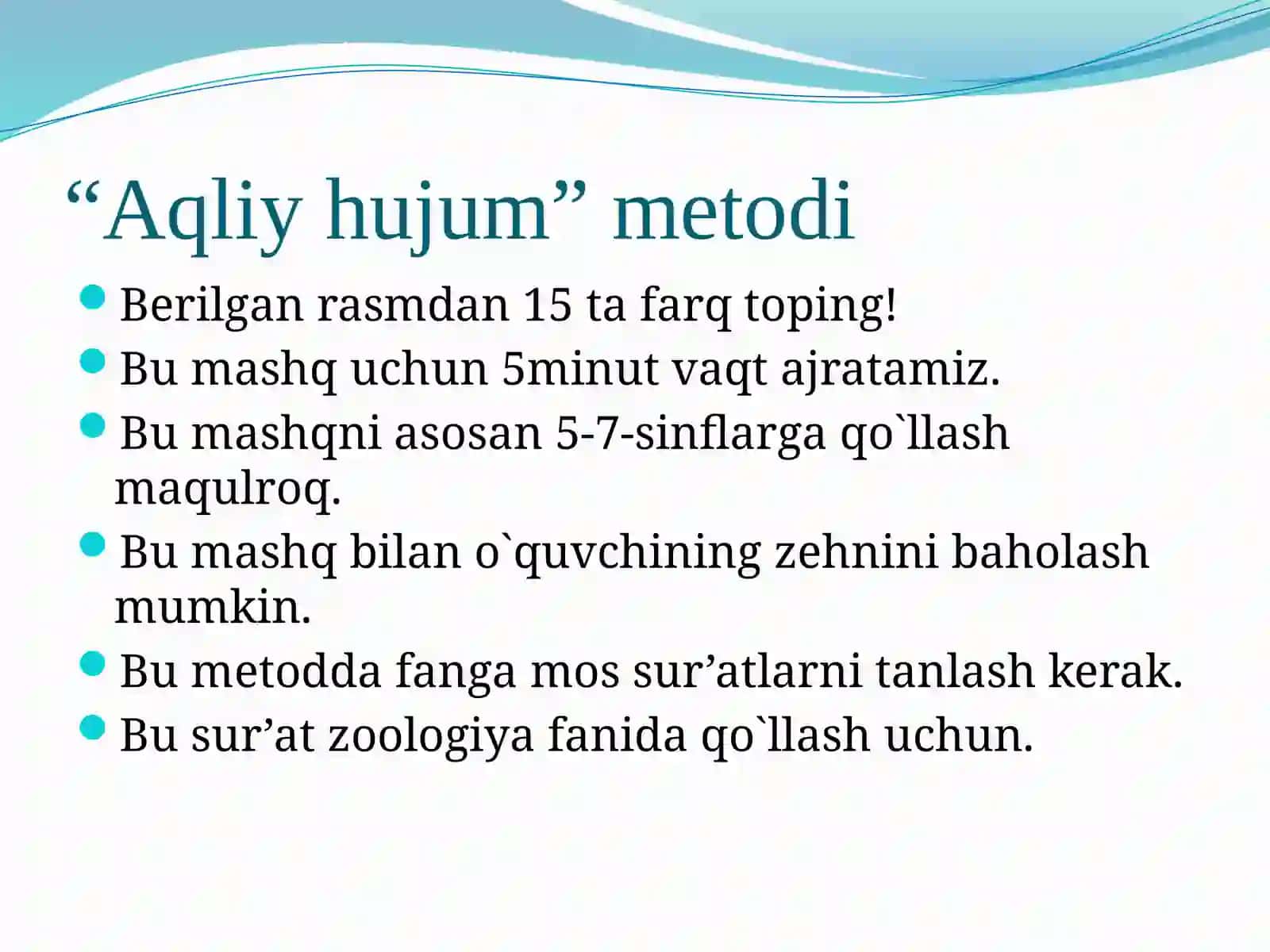 Interfaolmetodlar 3