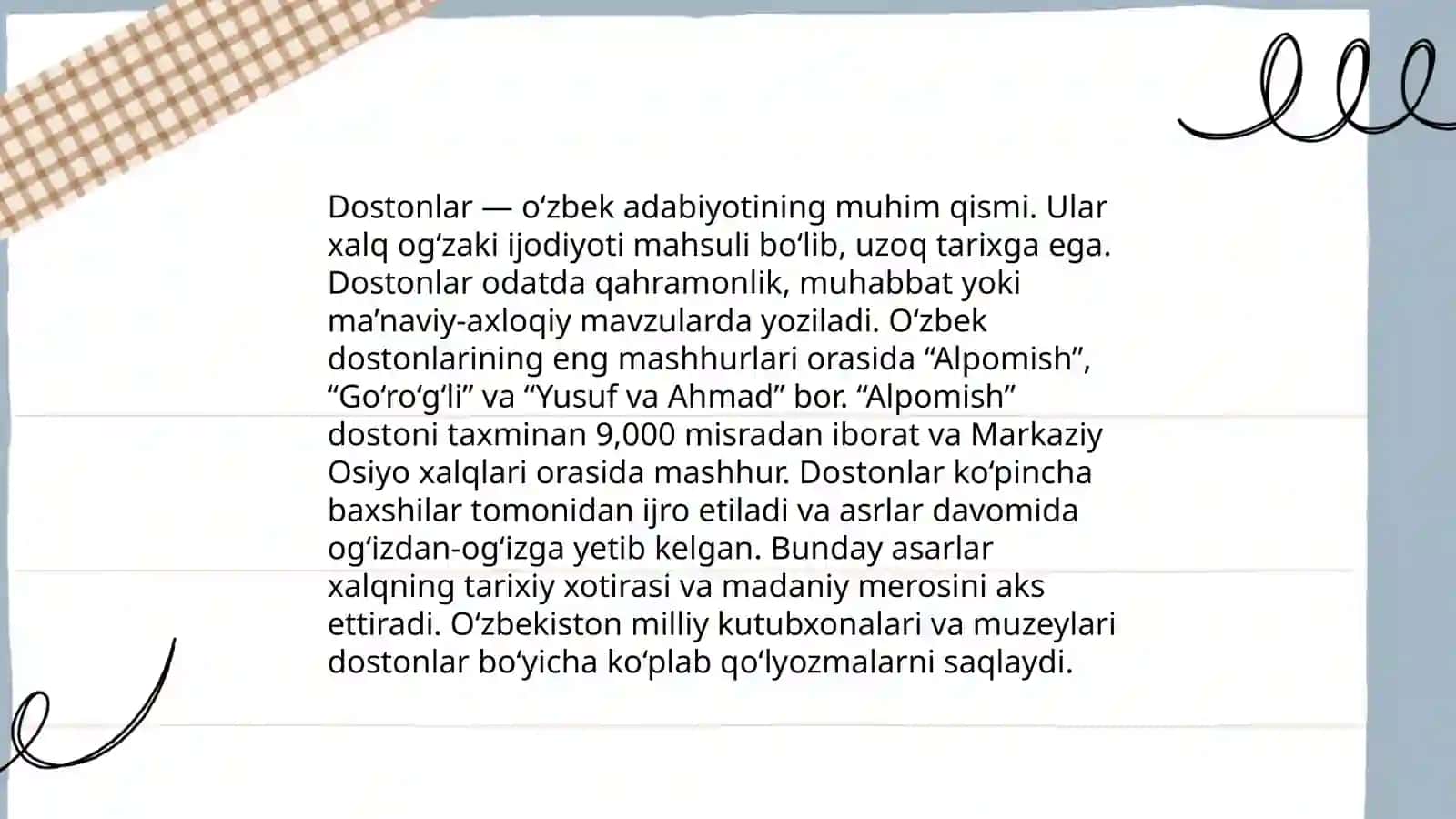 Xalq og'izaki ijodi janrlari 3