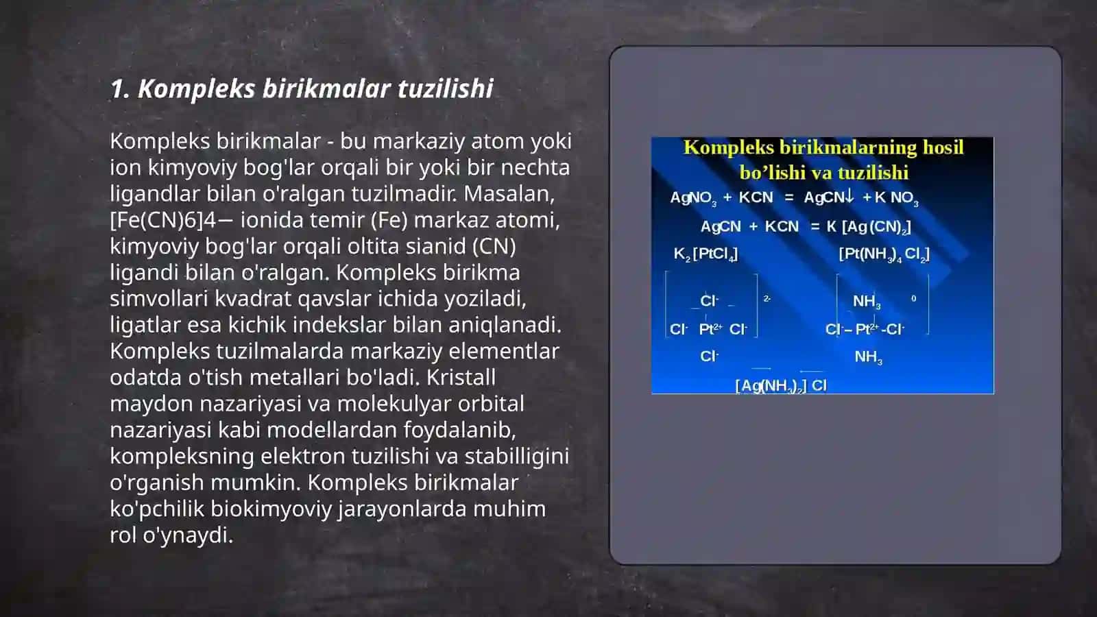 Kompleks birikmalar 3