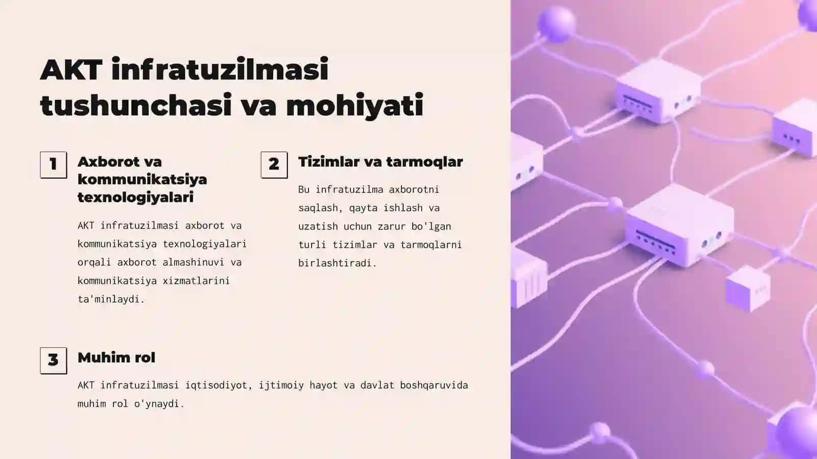Axborot-kommunikatsiya texnologiyalari (AKT) infratuzilmasi 3