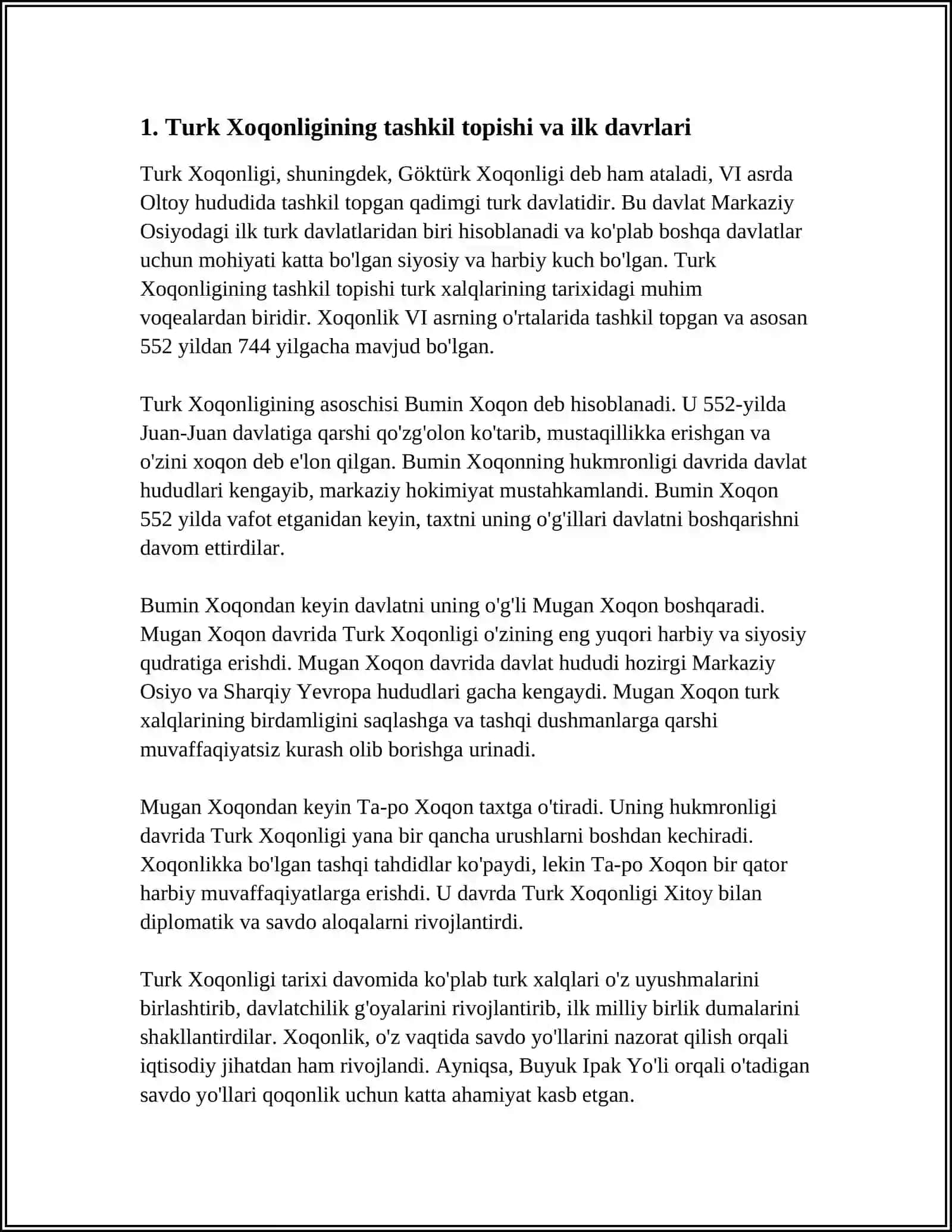 TURK XOQONLIGI 3