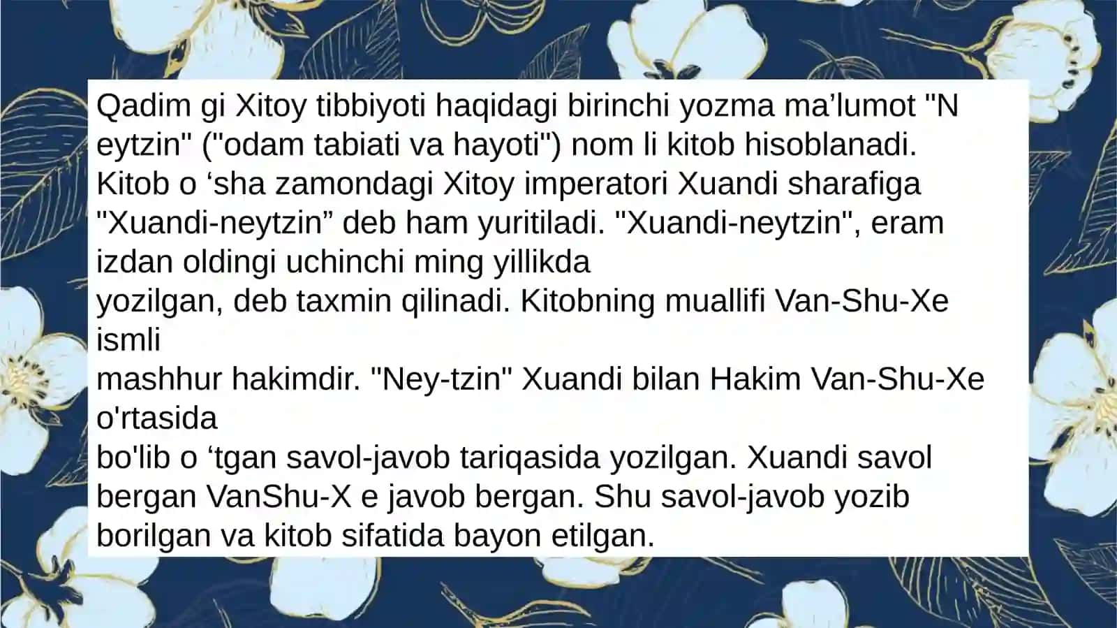 Qadimgi Xitoy Tibbiyoti 3