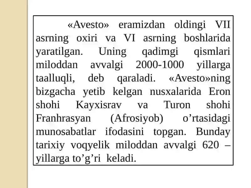 Avesto 3