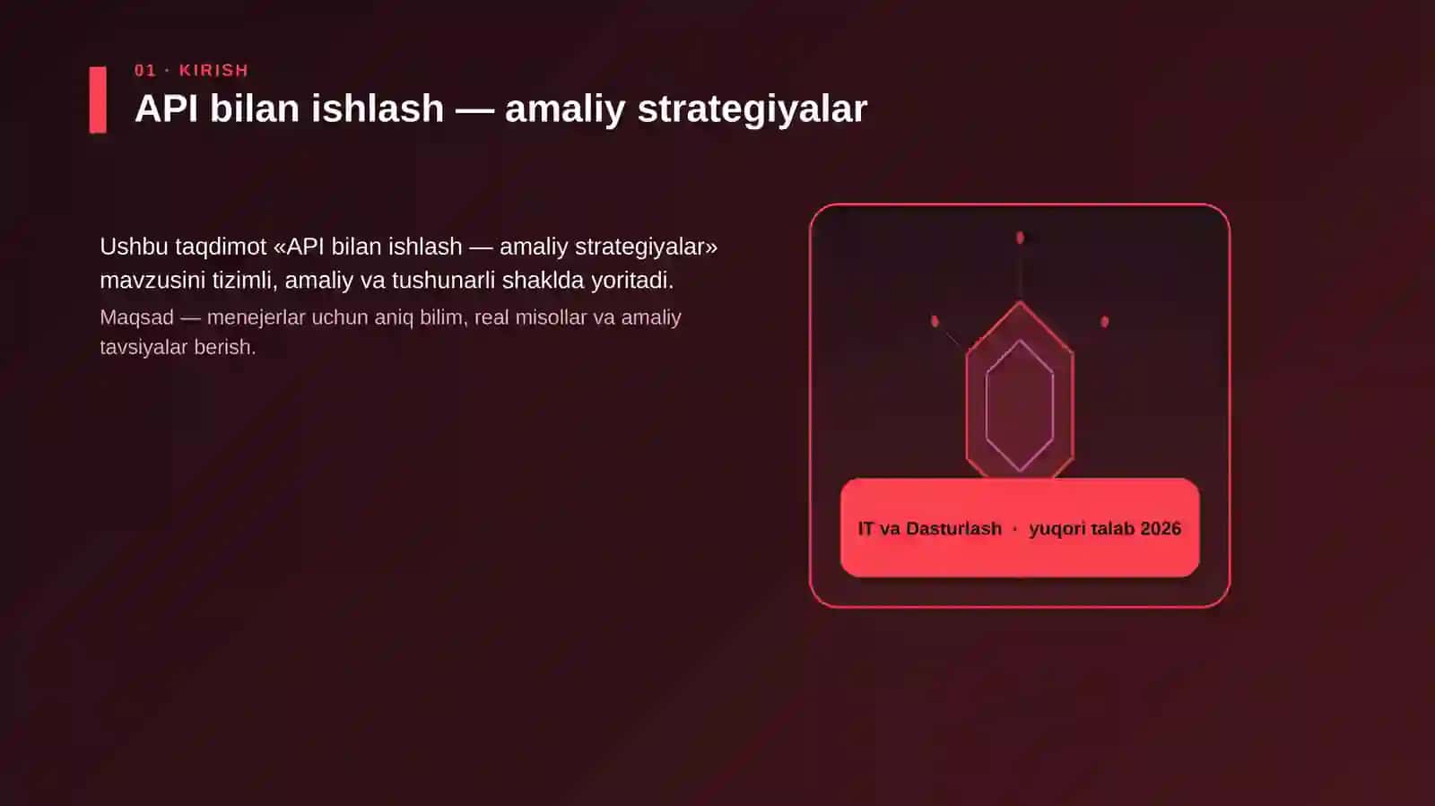 API bilan ishlash — amaliy strategiyalar 3