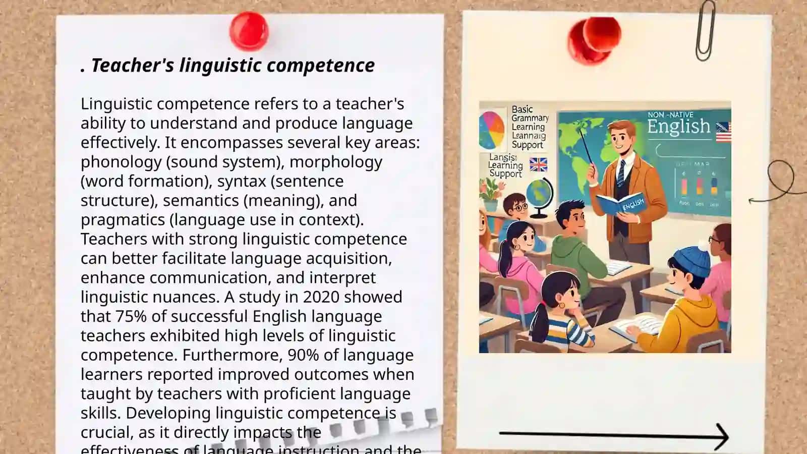 Teacher's linguistic competence 3