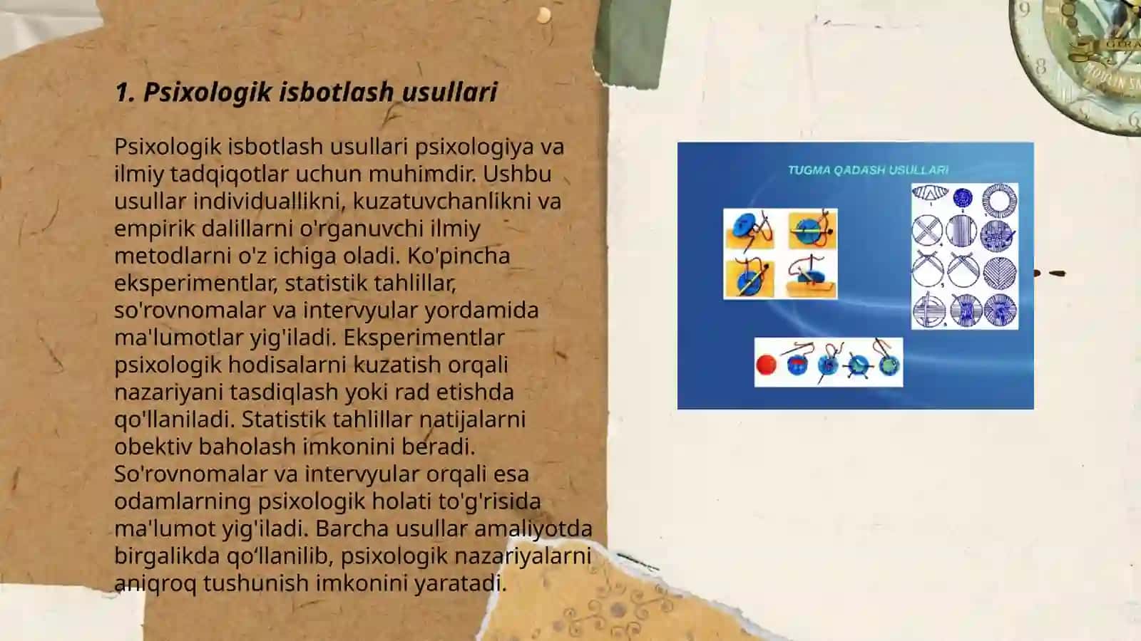 Psixologik isbotlash usullari 3