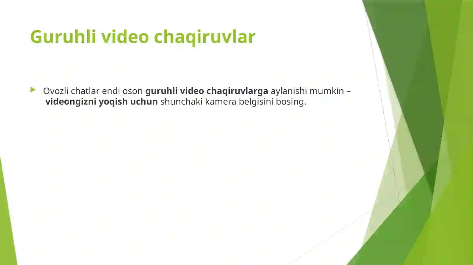 Guruhli video chaqiruvlar 3