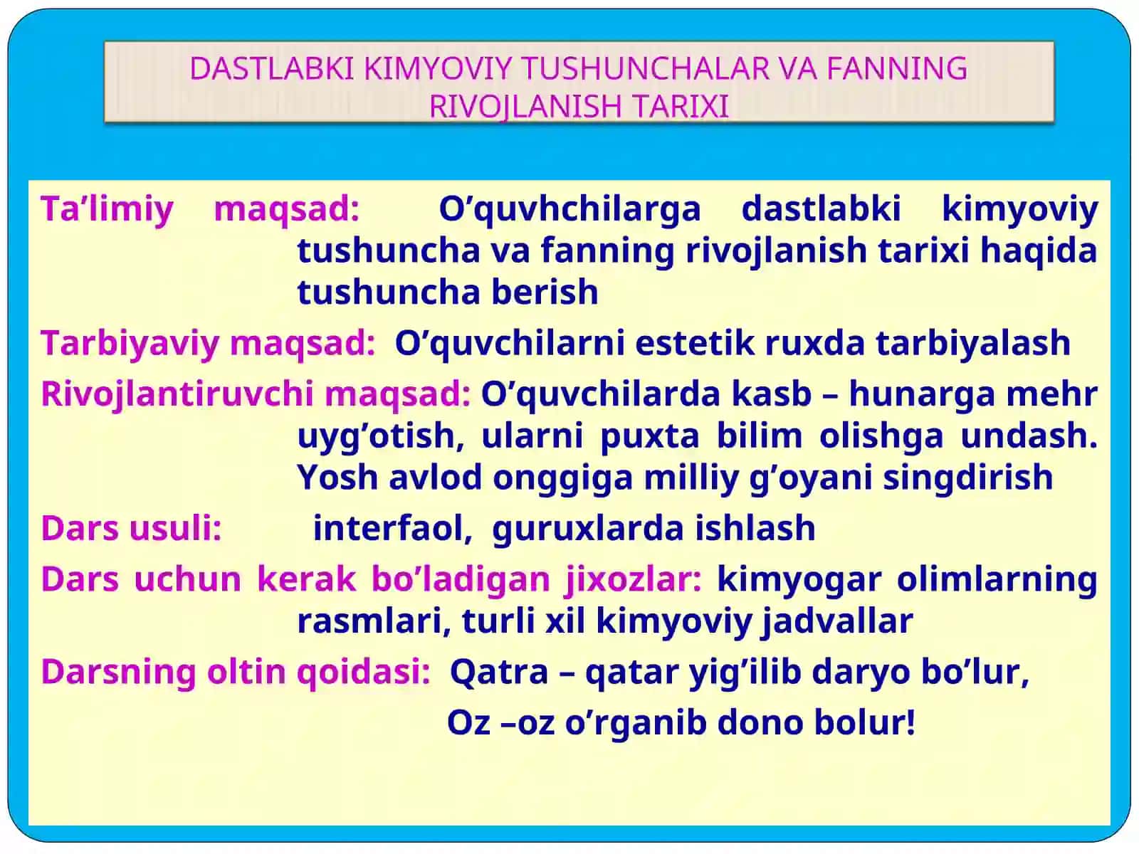 Kimyo tarixini davrlarga bo'linishi 3