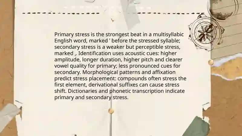 Word stress in English:Rules, Patterns, and Functions 3