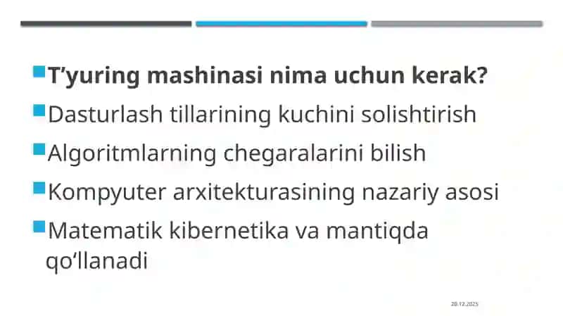 Tyuring mashinalar 3