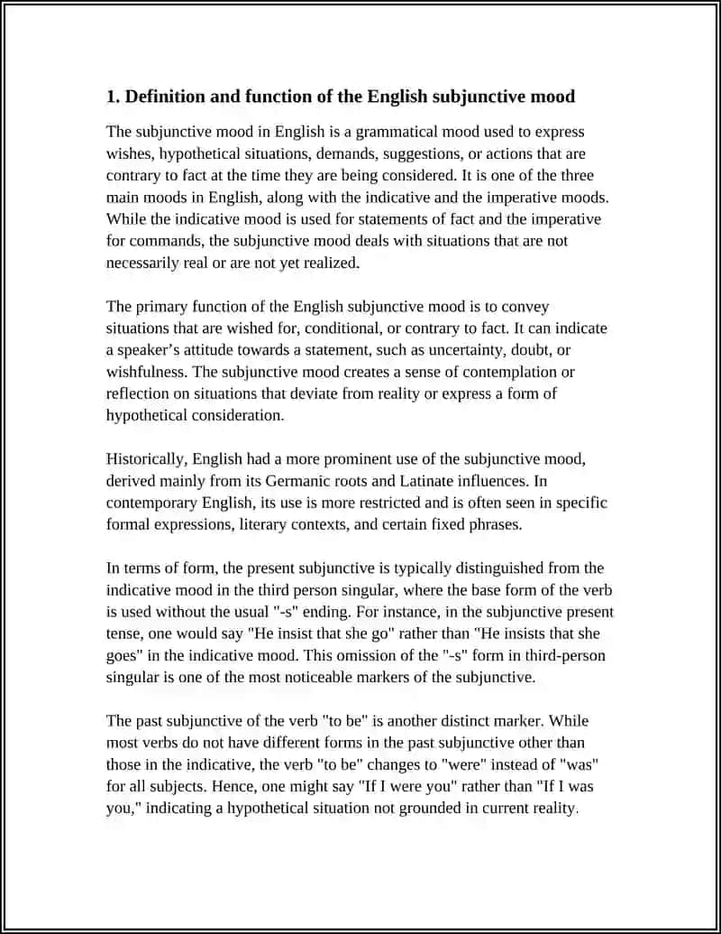 THE SUBJUNCTIVE MOOD 3