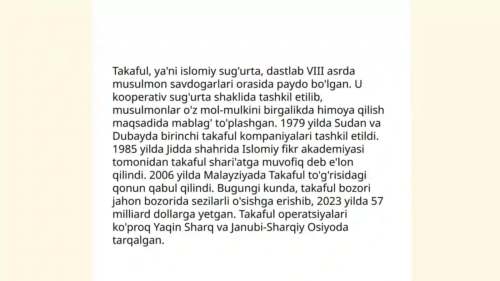Takaful haqida 3