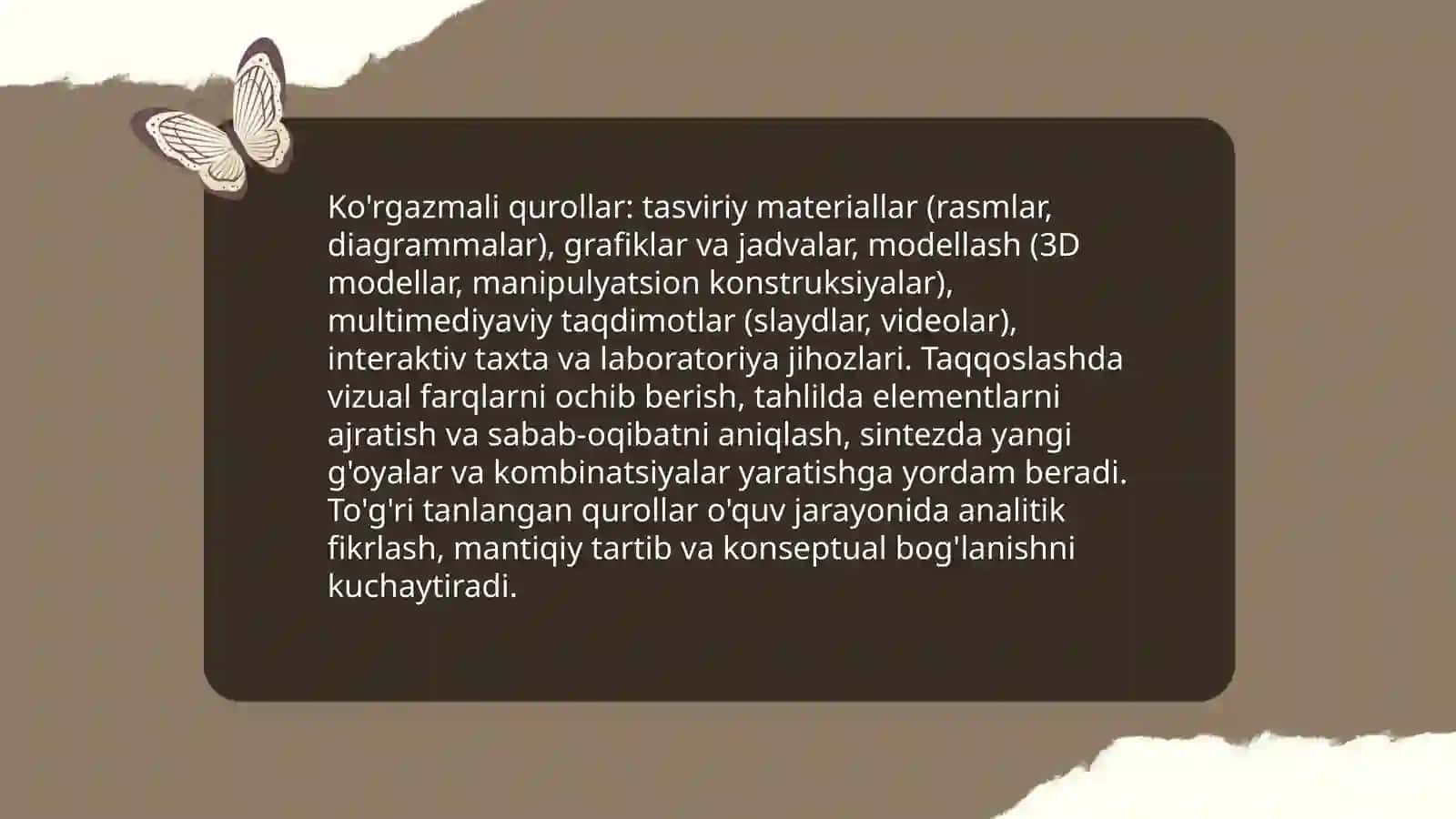 Ko'rgazmali qurollar tayyorlash 3
