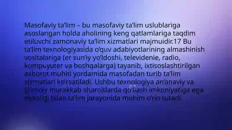 Masofaviy ta'lim 3