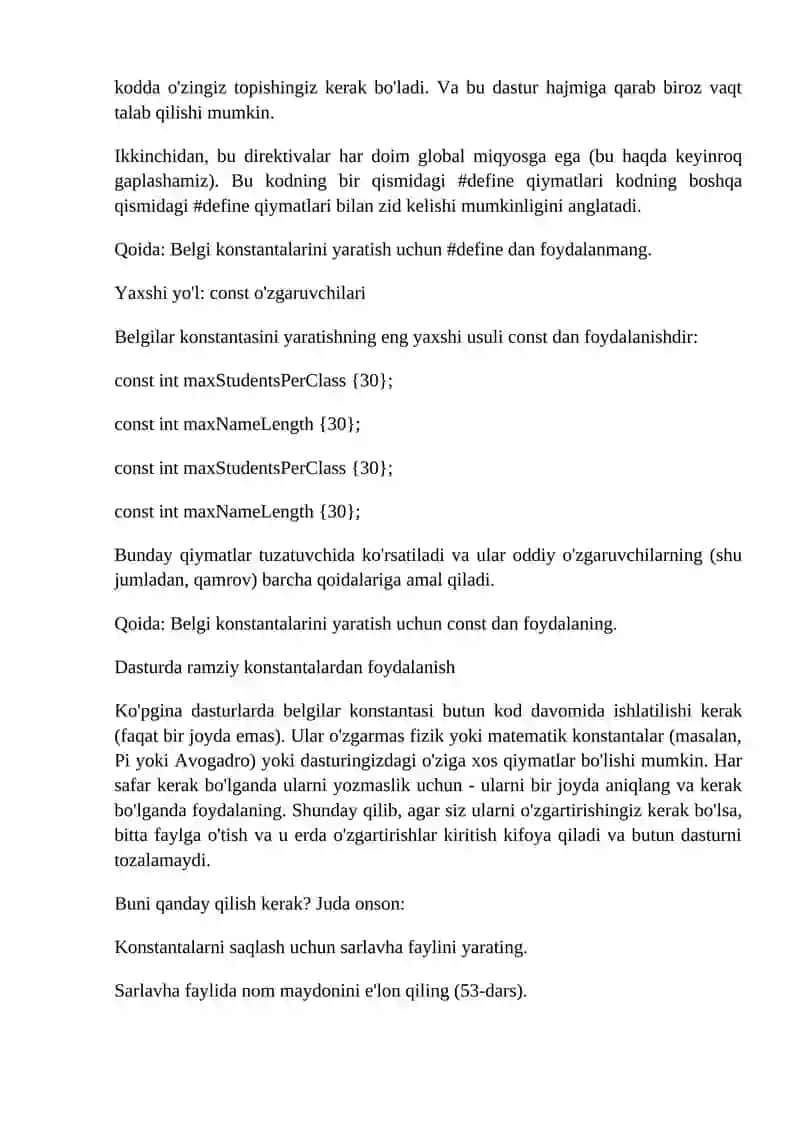 Simvolik konstantalar va makroslar 3