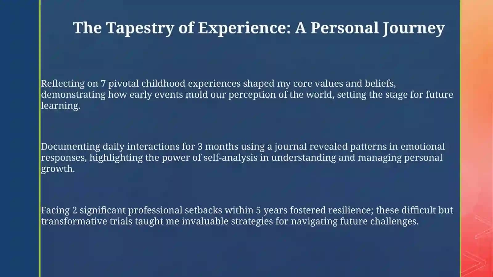 Experiences 3