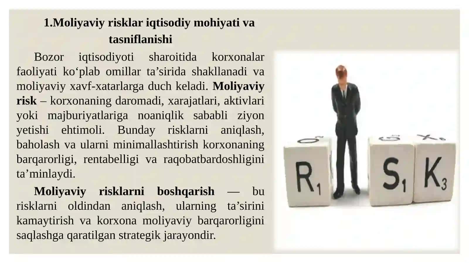 KORXONALARDA MOLIYAVIY RISKLARNI BOSHQARISH 3