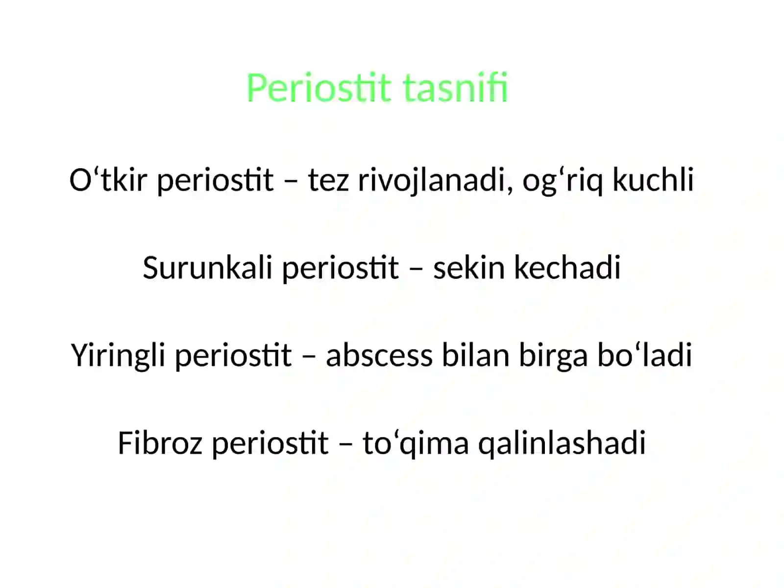 Periostit, abscessvaflegmona 3