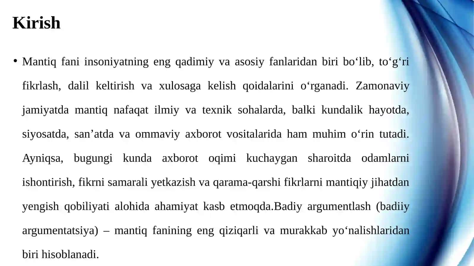 Badiiy argumentlash 3