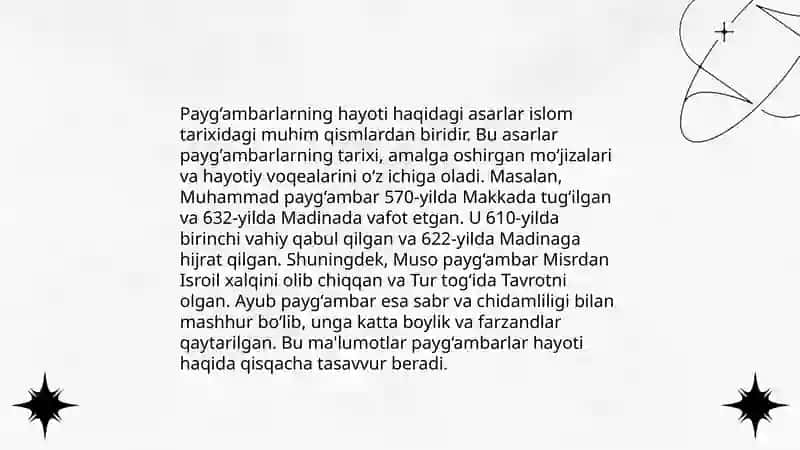 Payg‘ambarlar tarixi kitobi 3