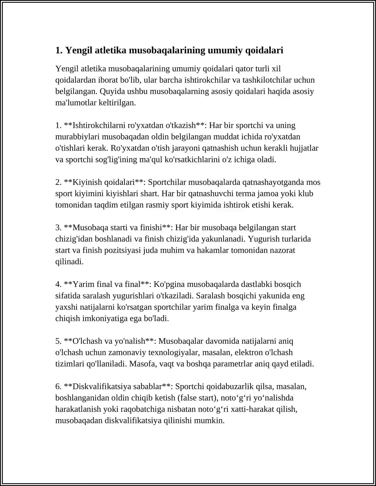 YENGIL ATLETIKA MUSOBAQA QOIDALARI 3