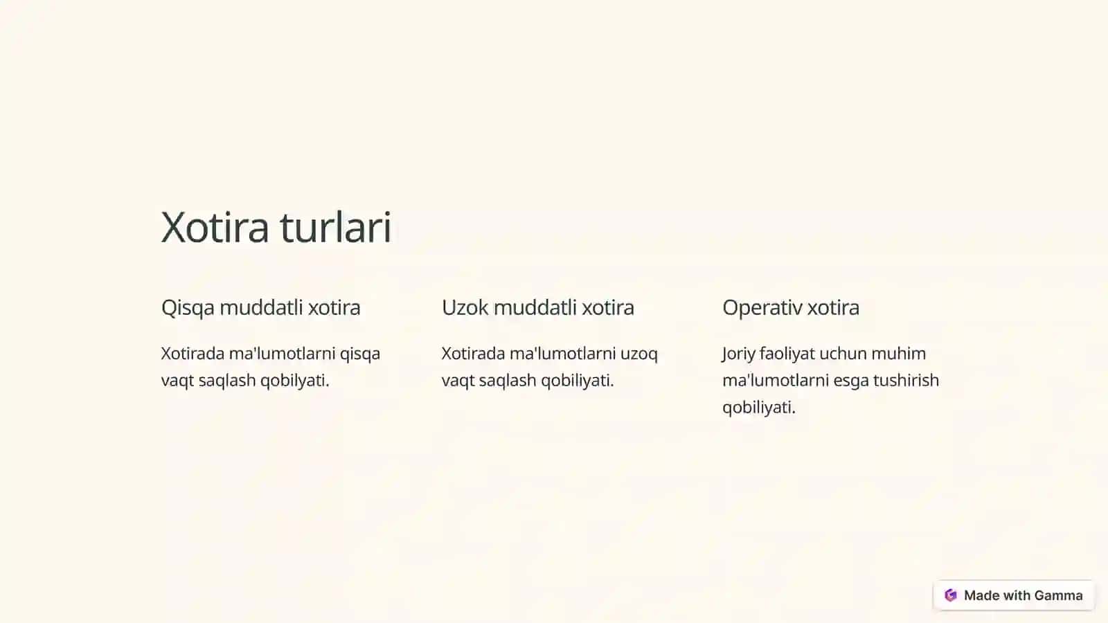 Psixologiyada Idrok, Xotira va Diqqat 3