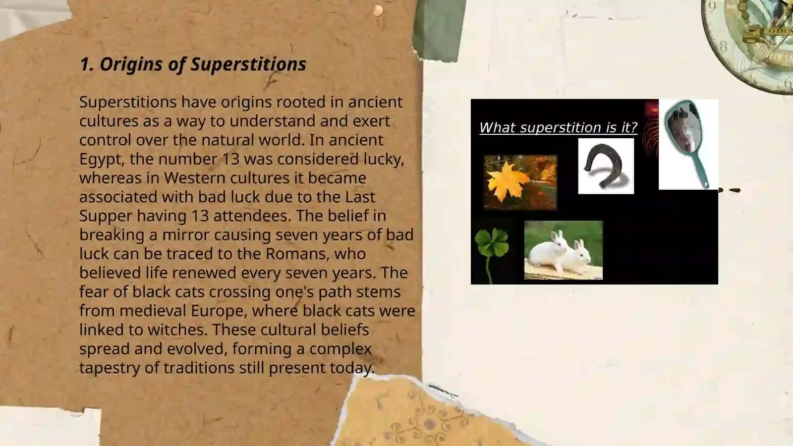 Superstitions and beliefs 3